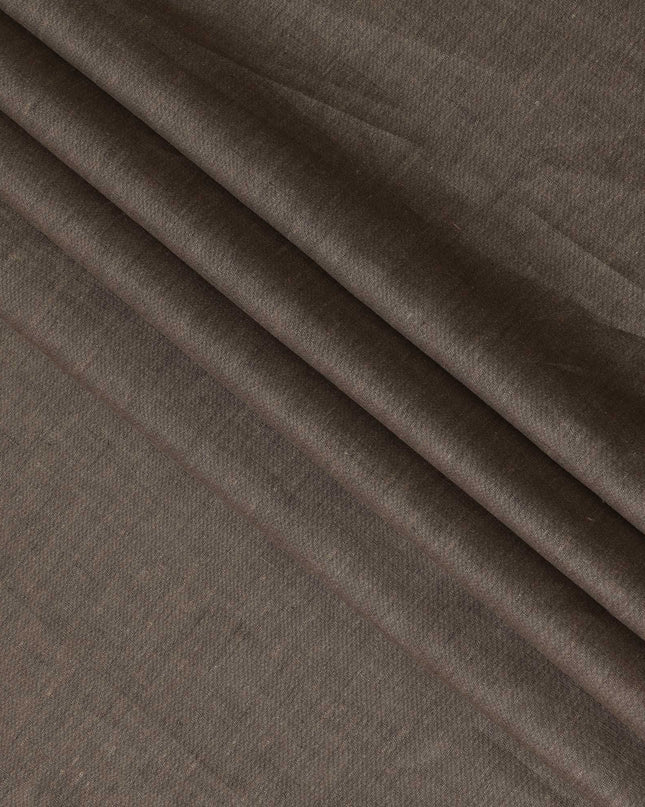 Brown Pure Linen Fabric for Tailoring, 60 Lea, 150 cm Width-D20558