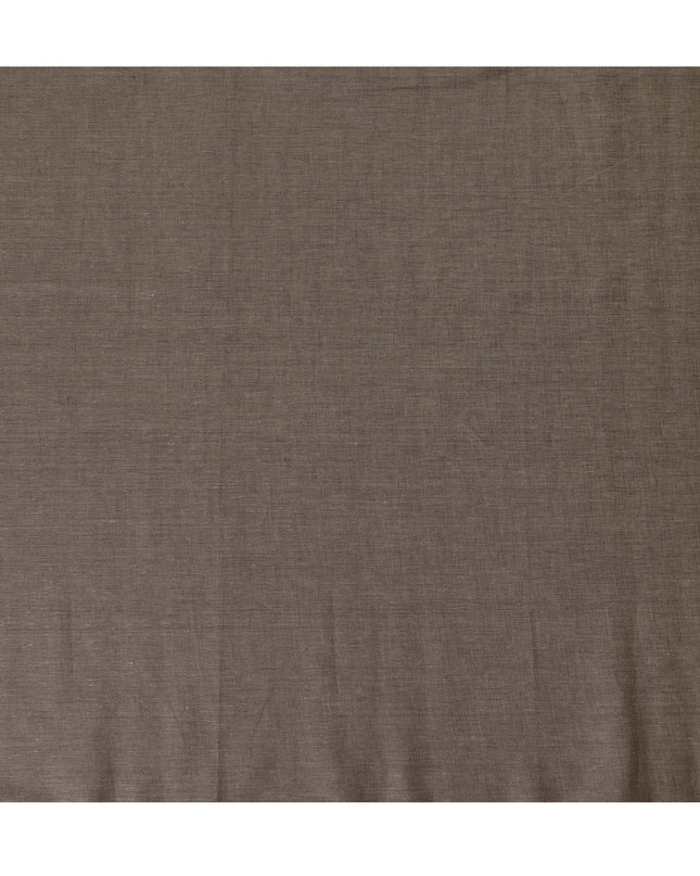 Brown Pure Linen Fabric for Tailoring, 60 Lea, 150 cm Width-D20558