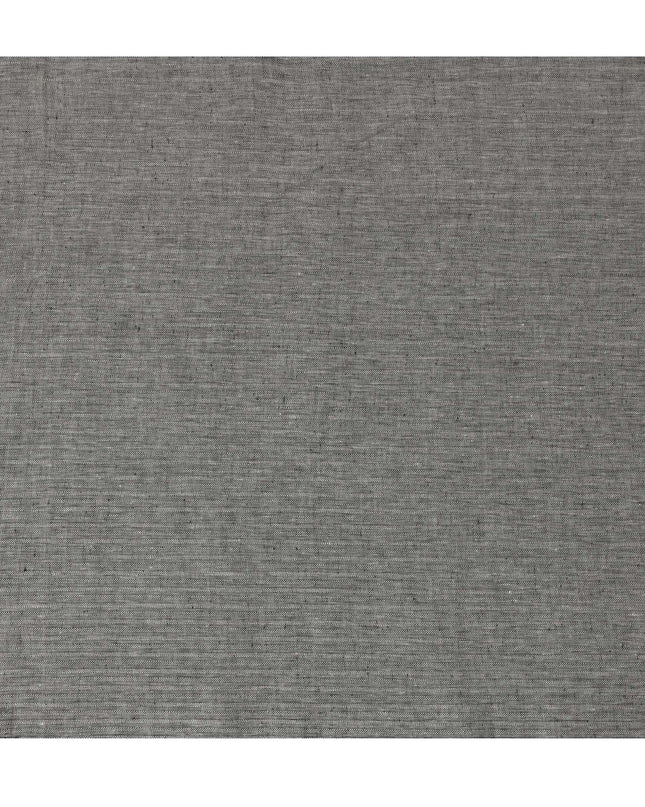 Grey Herringbone Thick Linen Fabric for Jacketing and Trousers, 150 cm Width-D20560