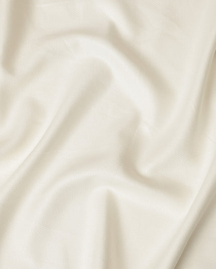 Ivory Textured Thick Linen Fabric for Jacketing and Trousers, 150 cm Width-D20561