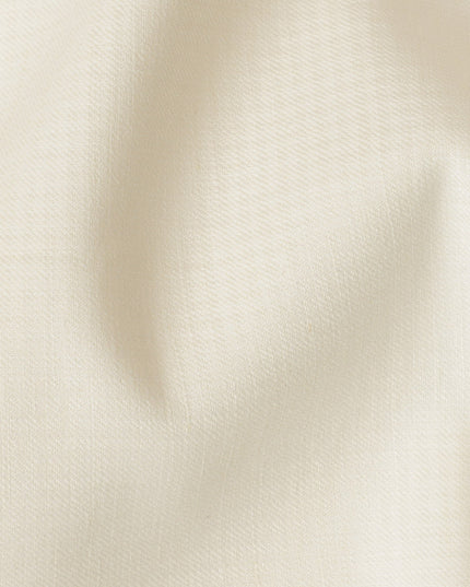 Cream Thick Linen Fabric for Jacketing and Trousers, 150 cm Width-D20562