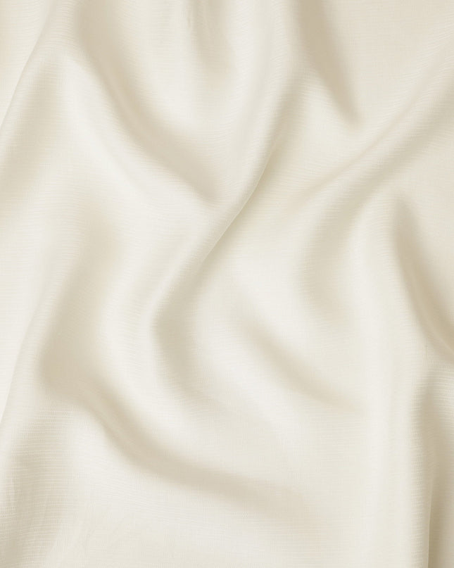 Cream Smooth Thick Linen Fabric for Jacketing and Trousers, 150 cm Width-D20565