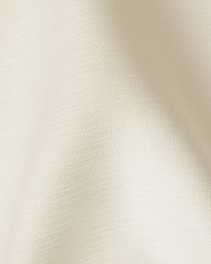 Cream Smooth Thick Linen Fabric for Jacketing and Trousers, 150 cm Width-D20565