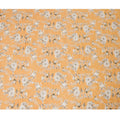 Orange Floral Cotton Uragiri Voile with Jacquard, 110 cm Width-D20570