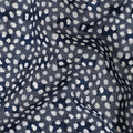 Navy Blue and White Dot Cotton Uragiri Voile with Jacquard, 110 cm Width-D20572 Regal Fabrics
