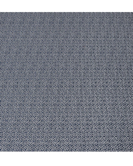 Navy Blue and White Dot Cotton Uragiri Voile with Jacquard, 110 cm Width-D20572