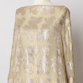 قماش ديراك شيفون حرير صومالي بيج مع لوركس معدني، عرض 140 سم، 3.5 متر - كوريا الجنوبية - D21106