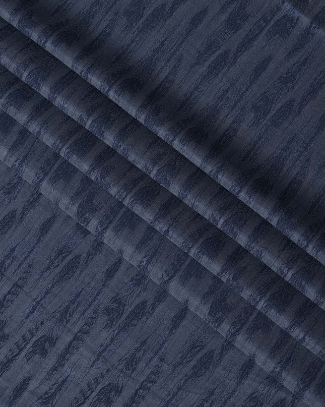 Navy Blue Sustainable Cupro Fabric, 140 cm Width - Biodegradable, Made in Turkey-D21112