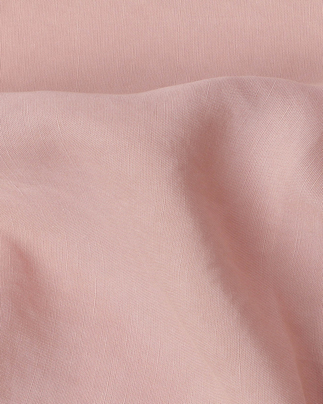 Blush Pink Sustainable Cupro Linen Fabric, 140 cm Width - Biodegradable, Made in Japan-D21113