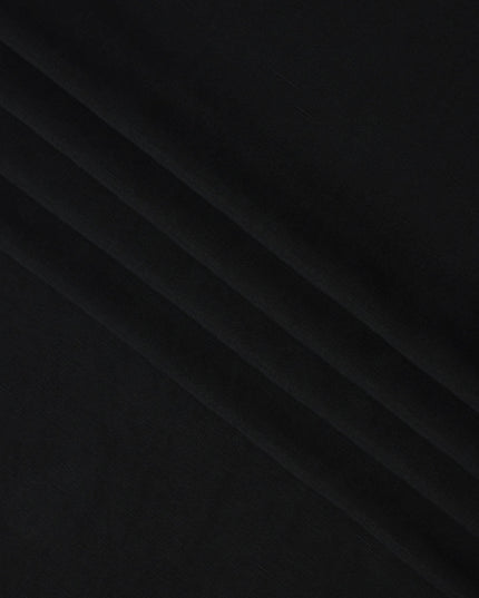 Black Sustainable Cupro Linen Fabric, 140 cm Width - Biodegradable, Made in Japan-D21114