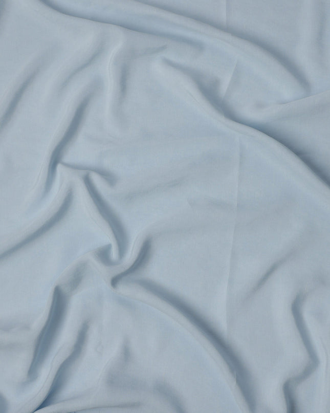 Light Blue Sustainable Cupro Linen Fabric, 140 cm Width - Biodegradable, Made in Japan-D21117