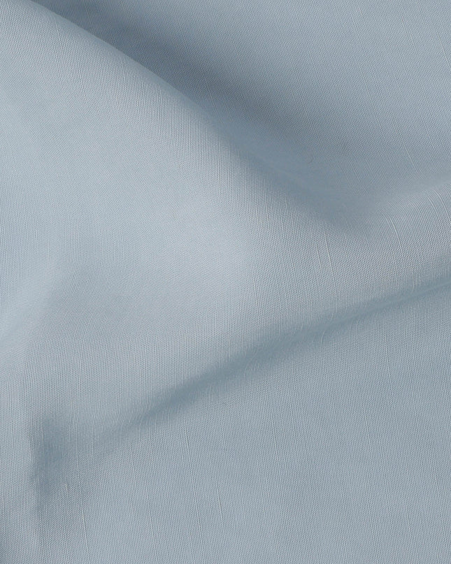 Light Blue Sustainable Cupro Linen Fabric, 140 cm Width - Biodegradable, Made in Japan-D21117