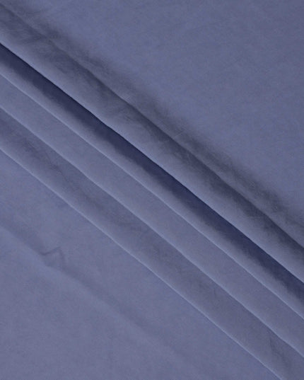 Steel Blue Sustainable Cupro Linen Fabric, 140 cm Width - Biodegradable, Made in Japan-D21118