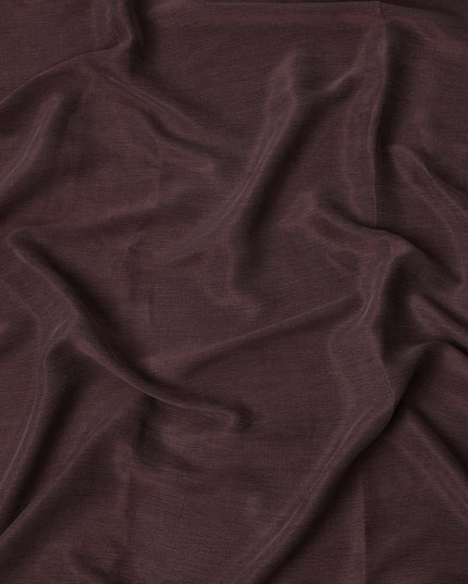 Coffee Brown Sustainable Cupro Linen Fabric, 140 cm Width - Biodegradable, Made in Turkey-D21120