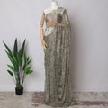 Light Brown, Sage green Two-Tone French Chantilly Lace Fabric, 5.5 Meters X 110 Cms, Premium Lace-D21203 Regal Fabrics