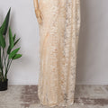 Light Peach Single tone French Chantilly Lace Fabric, 5.5 Meters X 110 Cms, Premium Lace-D21210 Regal Fabrics