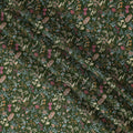 Green Floral Cotton Lawn Digital Print Fabric - 110 cm Width-D21215