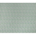 White and Green Floral Cotton Lawn Digital Print Fabric - 110 cm Width-D21228