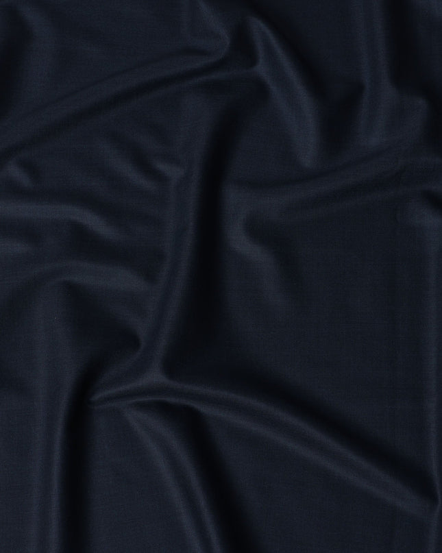 Navy Blue LOROPIANA Super 150's All Wool Suiting Fabric - 3.5 Meters, 150 cm Width, Made in Italy-D21244