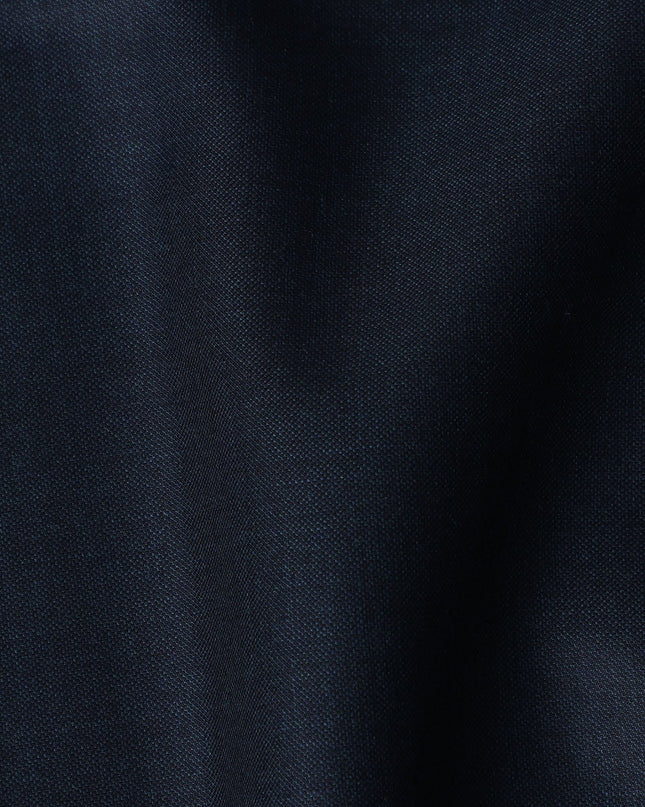 Navy Blue LOROPIANA Super 150's All Wool Suiting Fabric - 3.5 Meters, 150 cm Width, Made in Italy-D21244