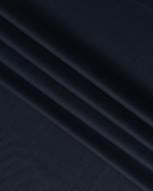 Navy Blue LOROPIANA Super 150's All Wool Suiting Fabric - 3.5 Meters, 150 cm Width, Made in Italy-D21244