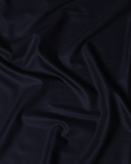 Midnight Blue LOROPIANA Super 150's All Wool Suiting Fabric - 3.5 Meters, 150 cm Width, Made in Italy-D21245