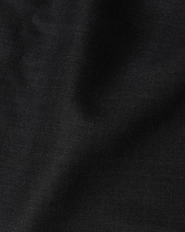 Charcoal Grey LOROPIANA Super 150's All Wool Suiting Fabric - 3.5 Meters, 150 cm Width, Made in Italy-D21246