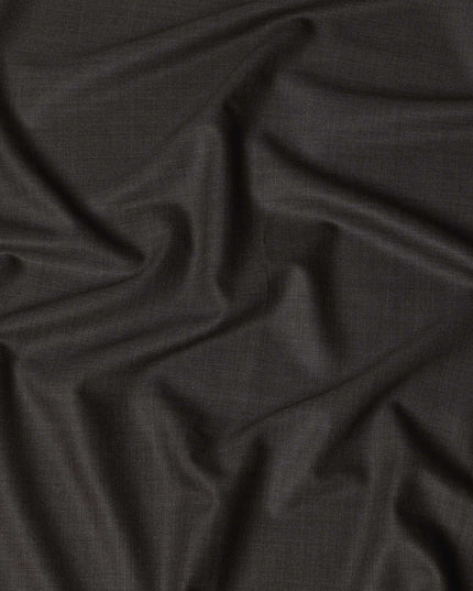 Brown LOROPIANA Super 150's All Wool Suiting Fabric - 3.5 Meters, 150 cm Width, Made in Italy-D21247