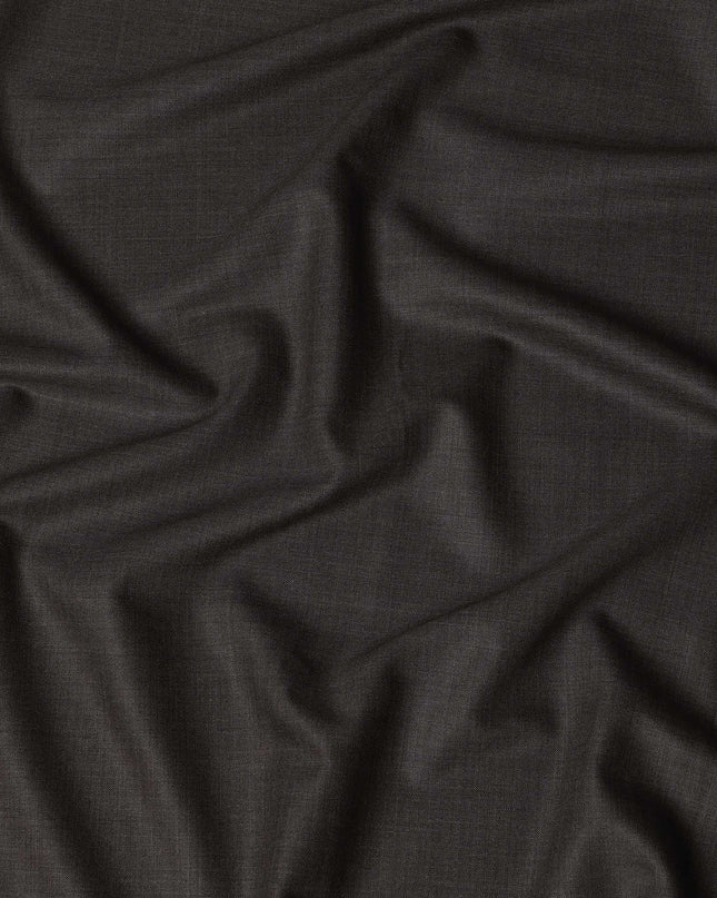 Brown LOROPIANA Super 150's All Wool Suiting Fabric - 3.5 Meters, 150 cm Width, Made in Italy-D21247