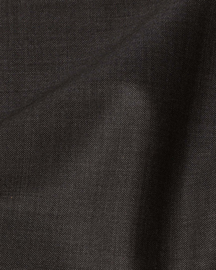 Brown LOROPIANA Super 150's All Wool Suiting Fabric - 3.5 Meters, 150 cm Width, Made in Italy-D21247