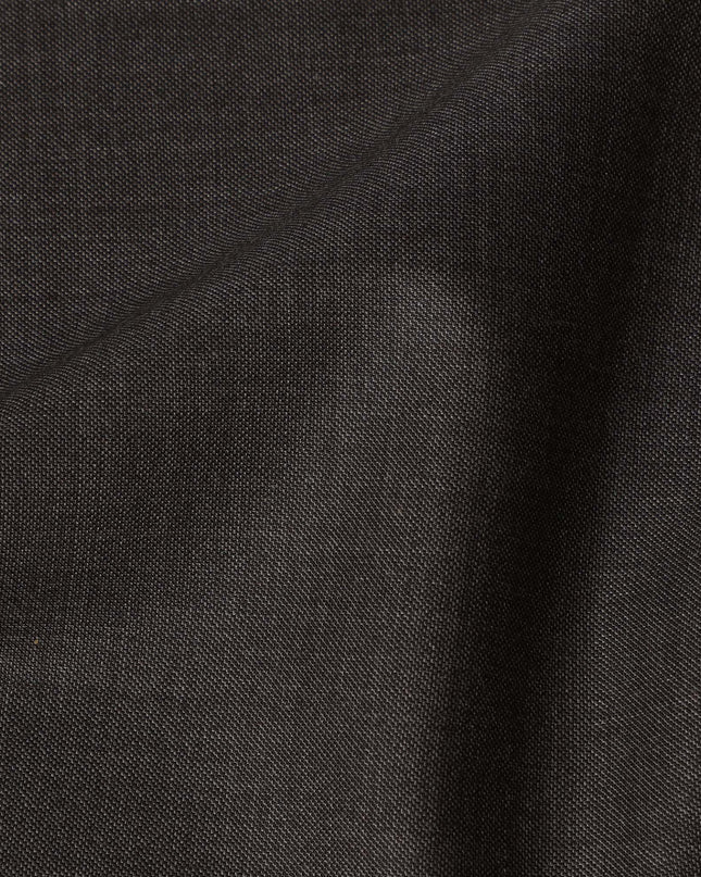 Brown LOROPIANA Super 150's All Wool Suiting Fabric - 3.5 Meters, 150 cm Width, Made in Italy-D21247