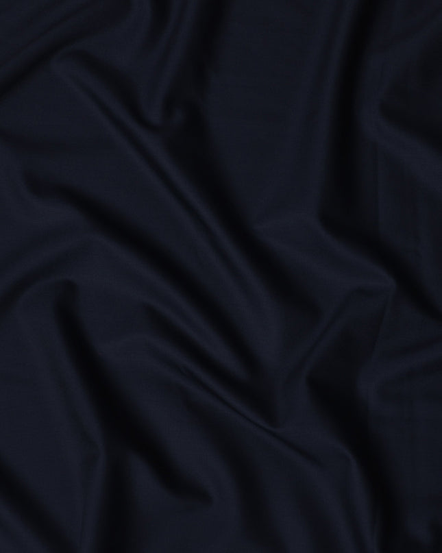 Deep Navy LOROPIANA Super 150's All Wool Suiting Fabric - 3.5 Meters, 150 cm Width, Made in Italy-D21248