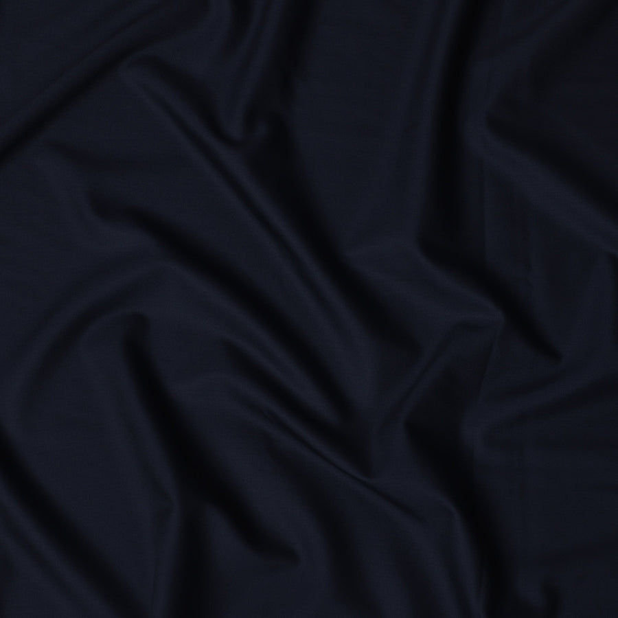 قماش بدلة صوف LORO PIANA Super 150's أزرق داكن - 3.5 متر، عرض 150 سم، صنع في إيطاليا - D21248