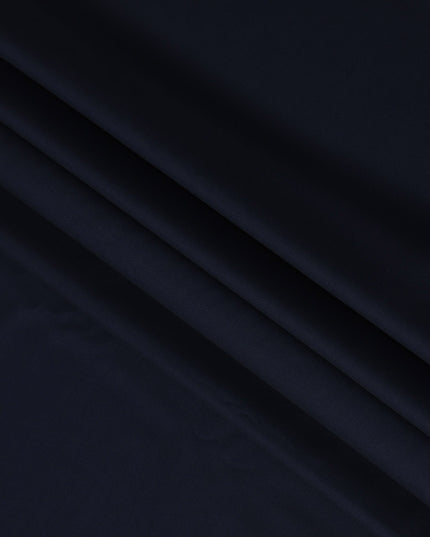 Deep Navy LOROPIANA Super 150's All Wool Suiting Fabric - 3.5 Meters, 150 cm Width, Made in Italy-D21248