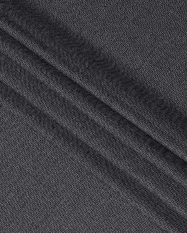 Grey SCABAL Super 120's All Wool Suiting Fabric - 3.5 Meters, 150 cm Width, Made in the UK-D21249