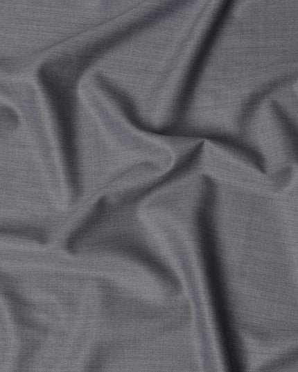 Light Grey SCABAL Super 120's All Wool Suiting Fabric Herringbone Design- 3.5 Meters, 150 cm Width, Made in the UK-D21250