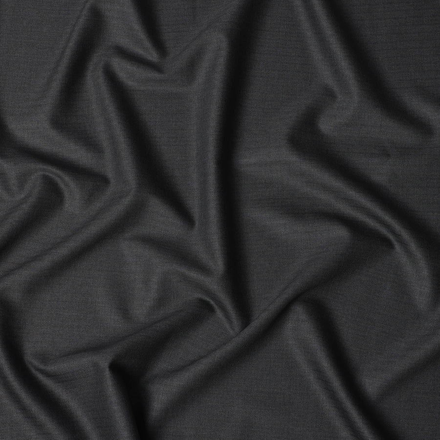 قماش بدلات إيطالي من الصوف بالكامل من Super 140's باللون الرمادي الفحمي، 3.5 متر، عرض 150 سم - D21344