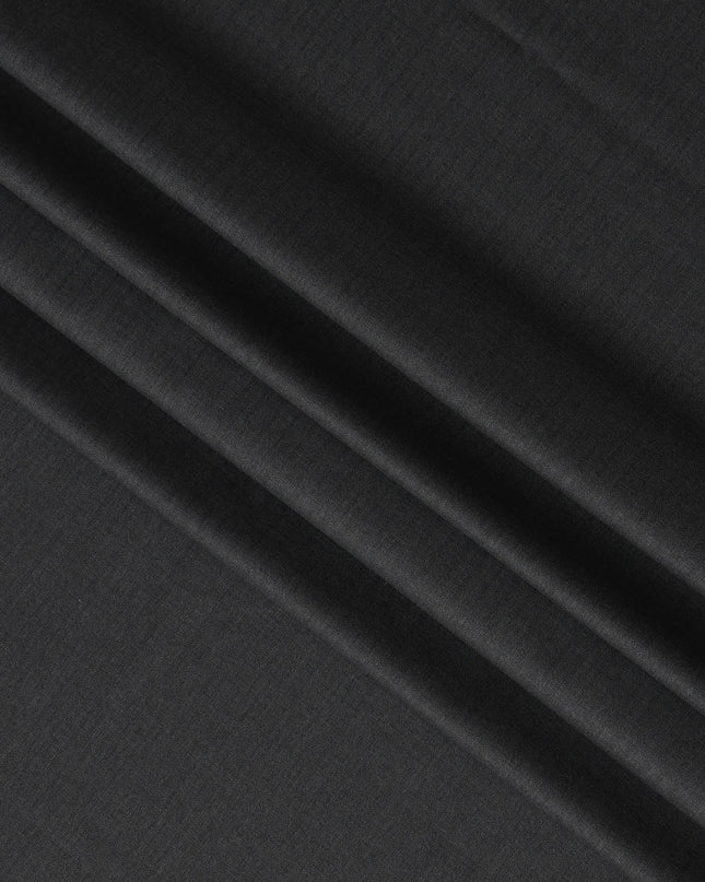 Charcoal Grey Italian Super 140's All Wool Suiting Fabric, 3.5 Meters, Width 150 cm-D21344