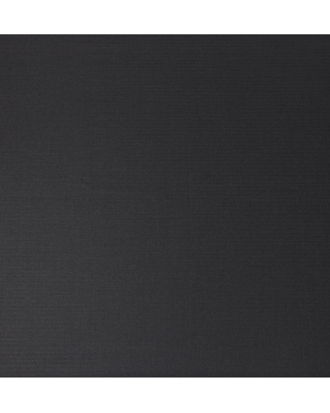 Charcoal Grey Italian Super 140's All Wool Suiting Fabric, 3.5 Meters, Width 150 cm-D21344