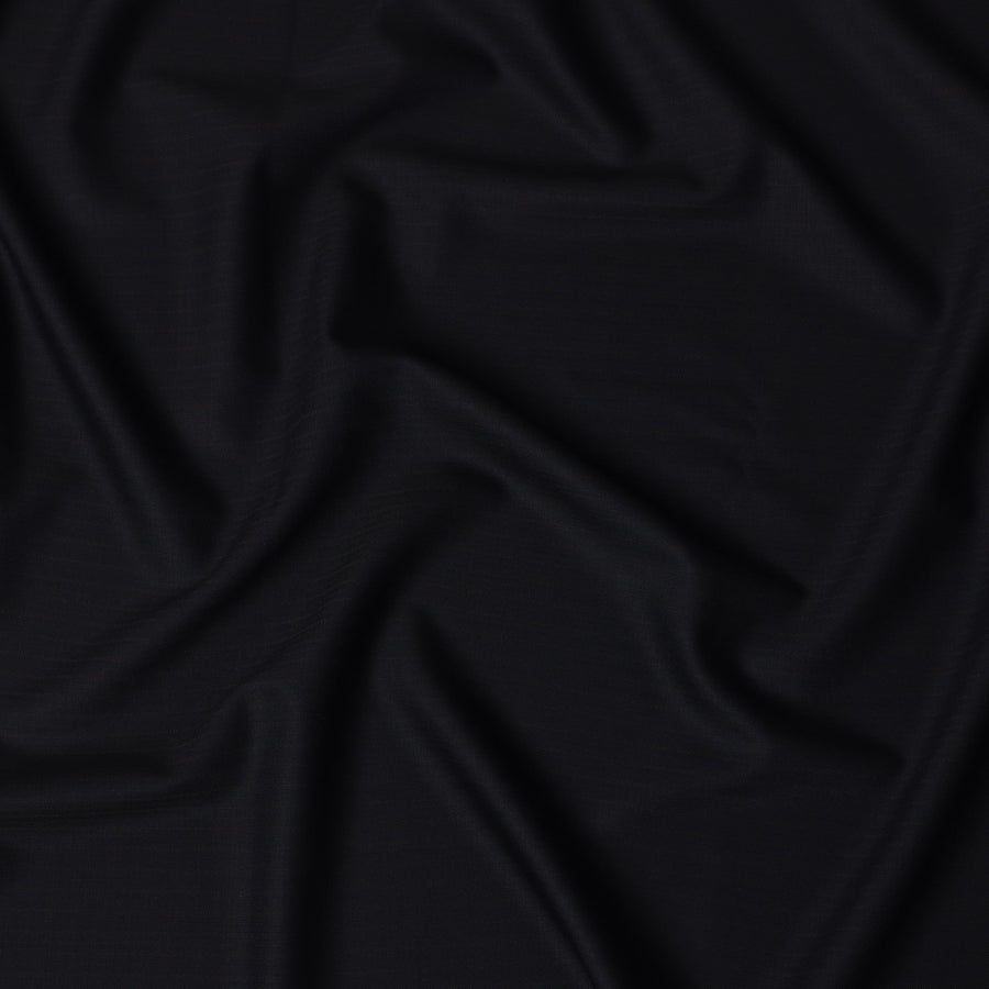 Navy Blue with Subtle Red Pinstripe Italian Super 140's All Wool Suiting Fabric, 3.75 Meters, Width 150 cm-D21345