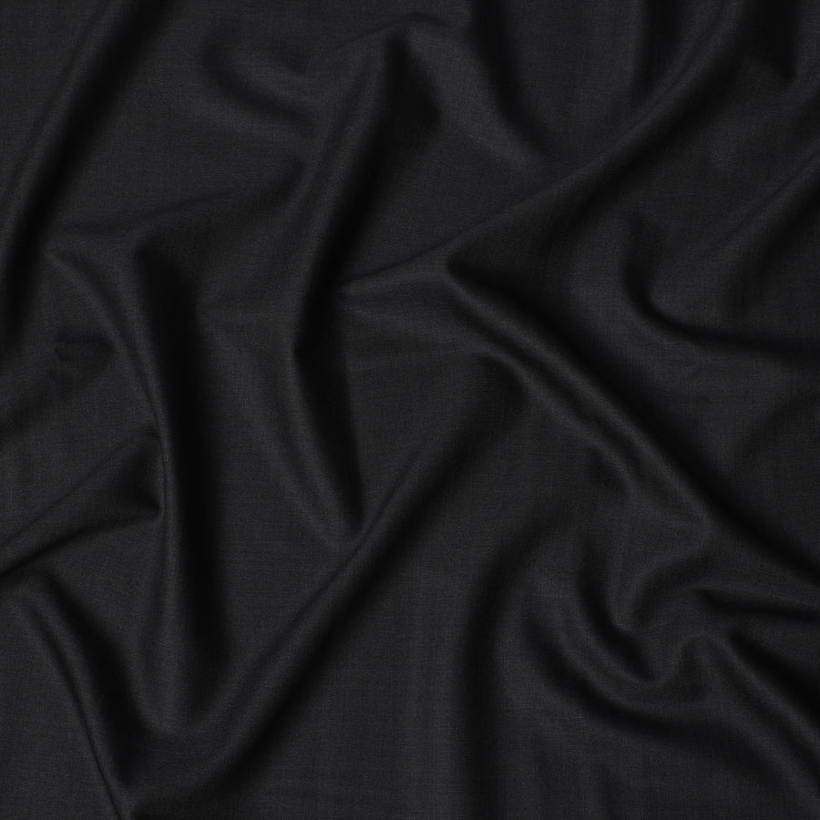 قماش بدلات إيطالي من الصوف بالكامل من Super 130 باللون الرمادي الفحمي، 3.50 متر، عرض 150 سم - D21346