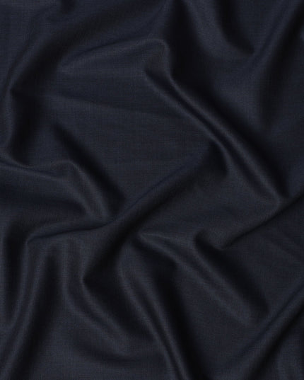 Midnight Blue Italian Super 130's All Wool Suiting Fabric, 3.50 Meters, Width 150 cm-D21348