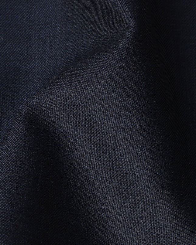 Midnight Blue Italian Super 130's All Wool Suiting Fabric, 3.50 Meters, Width 150 cm-D21348