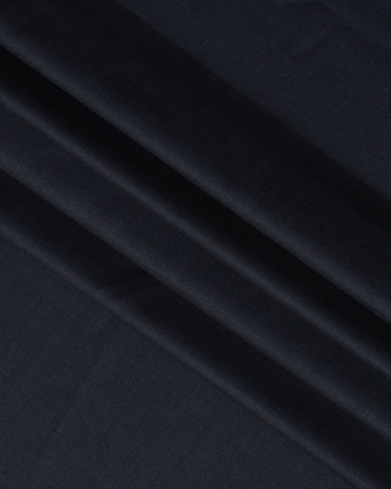 Midnight Blue Italian Super 130's All Wool Suiting Fabric, 3.50 Meters, Width 150 cm-D21348