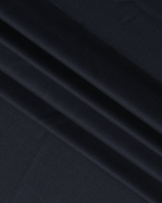 Midnight Blue Italian Super 130's All Wool Suiting Fabric, 3.50 Meters, Width 150 cm-D21348