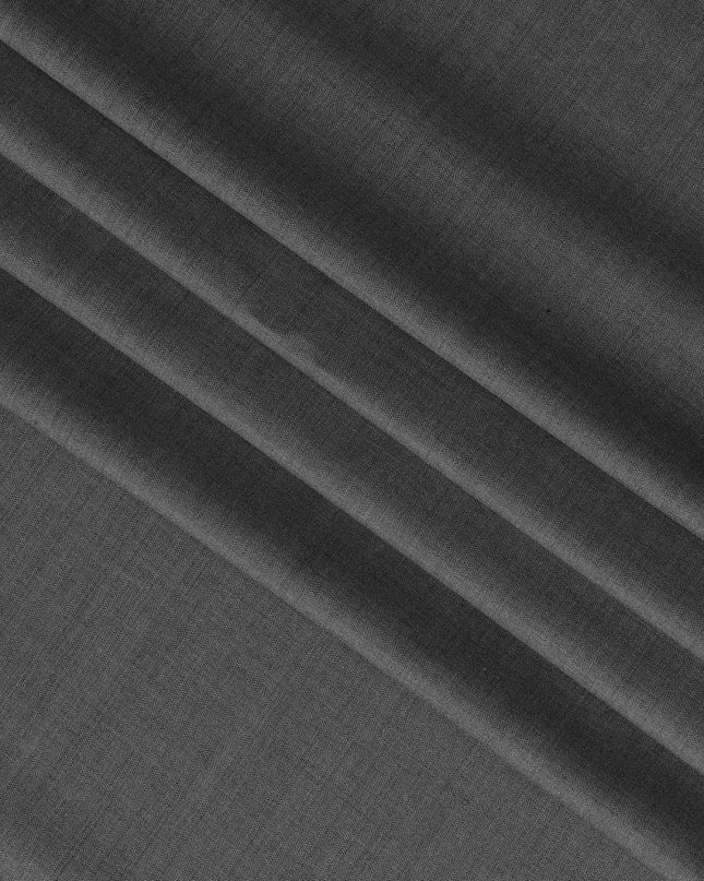 Grey with Subtle Pinstripe English Super 120's All Wool Suiting Fabric, 3.75Meters, Width 150 cm-D21349