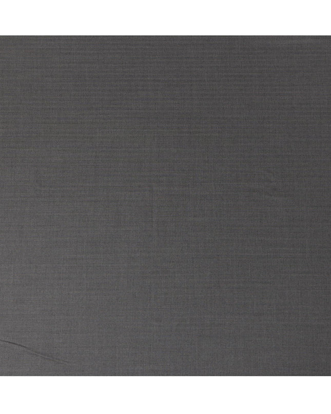 Grey with Subtle Pinstripe English Super 120's All Wool Suiting Fabric, 3.75Meters, Width 150 cm-D21349