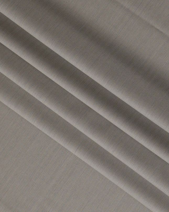 Light Grey with Subtle Pinstripe English Super 120's All Wool Suiting Fabric, 3.75Meters, Width 150 cm-D21350