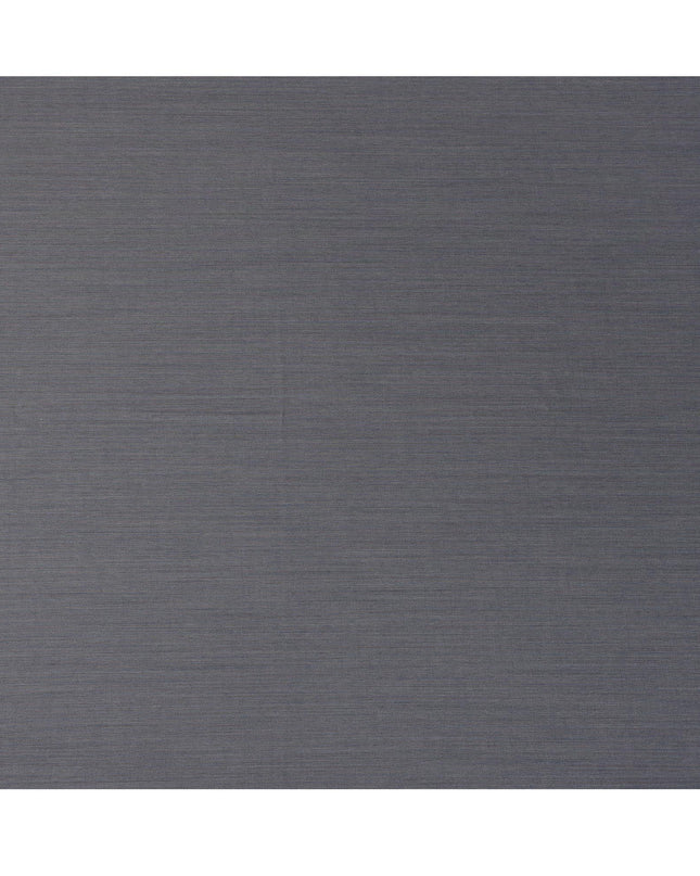 Steel Blue with Subtle Pinstripe English Super 120's All Wool Suiting Fabric, 3.75Meters, Width 150 cm-D21351