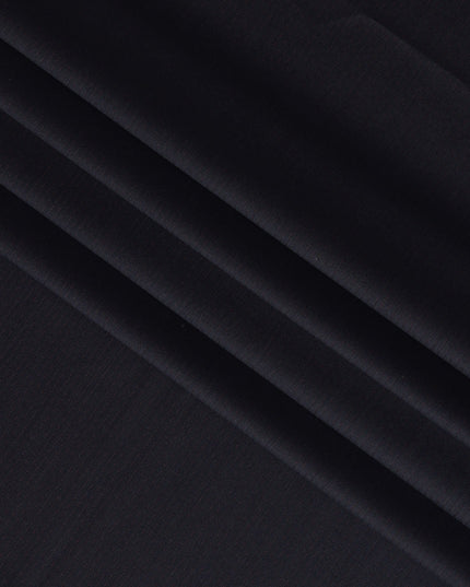 Dark Ink Blue with Red Pinstripe English Super 120's All Wool Suiting Fabric, 3.75Meters, Width 150 cm-D21353